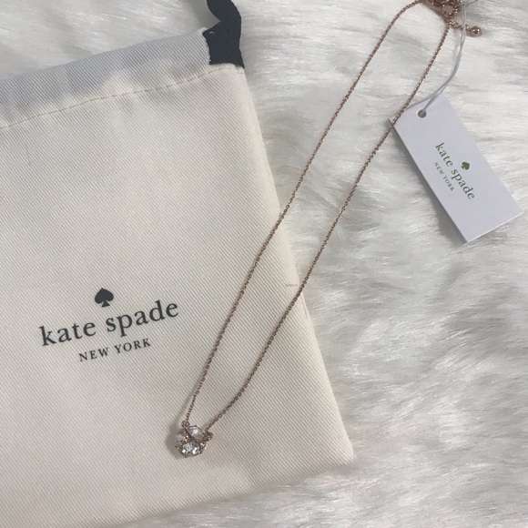 kate spade Jewelry - Kate Spade Rose Gold Lady Marmalade Mini Pendant